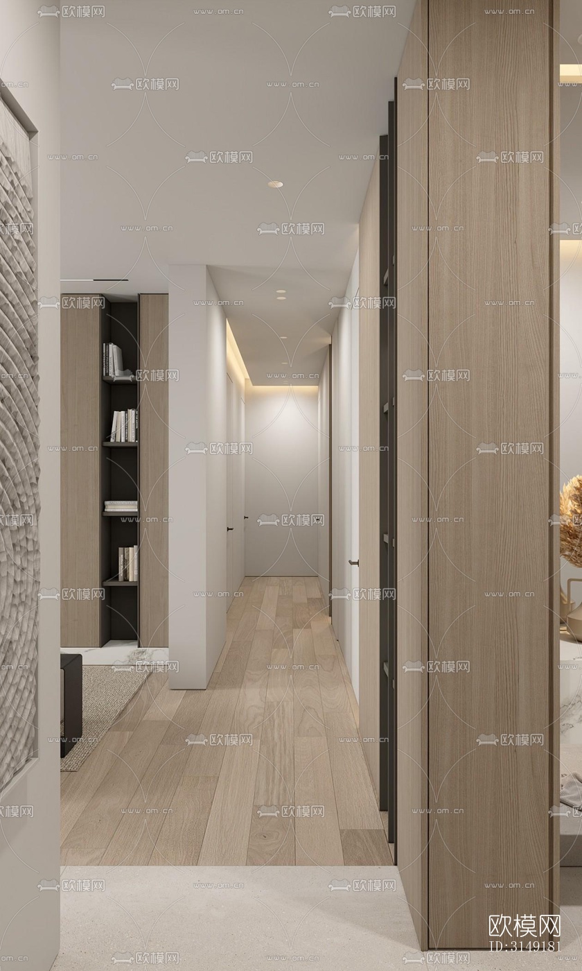 现代平层效果图下载（渲染图3）