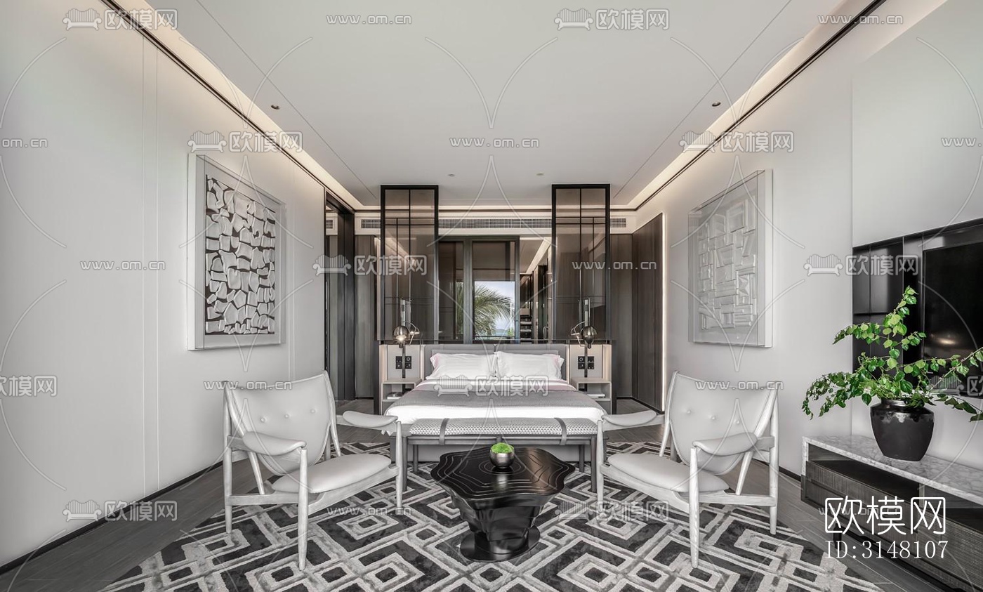 现代酒店民宿效果图下载（渲染图13）