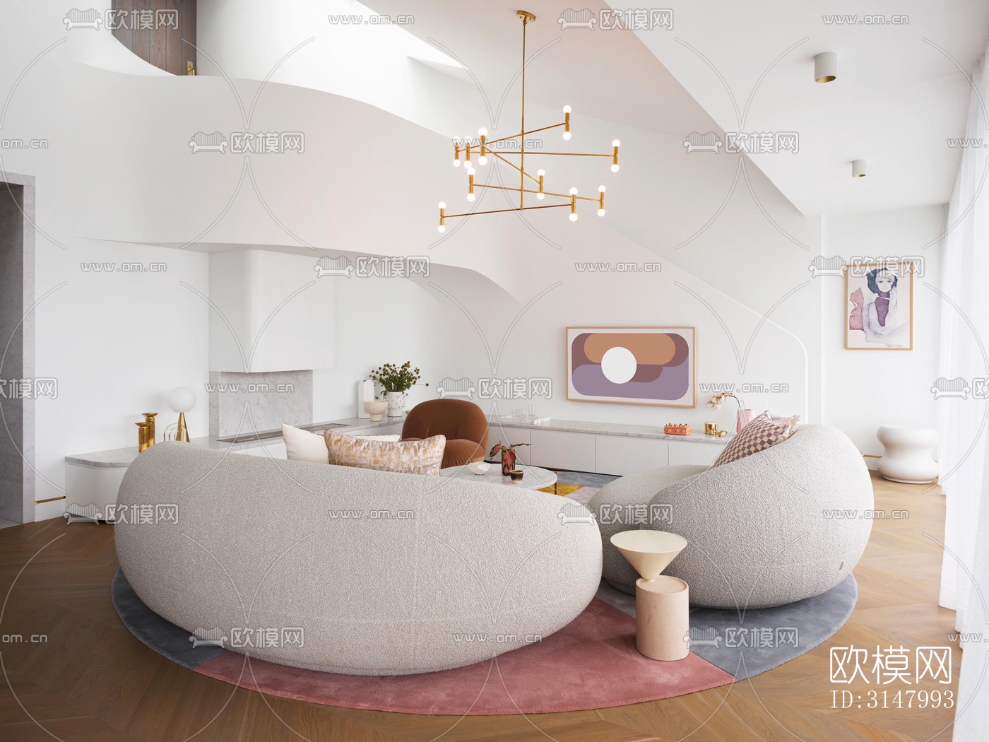 北欧酒店民宿效果图下载（渲染图1）