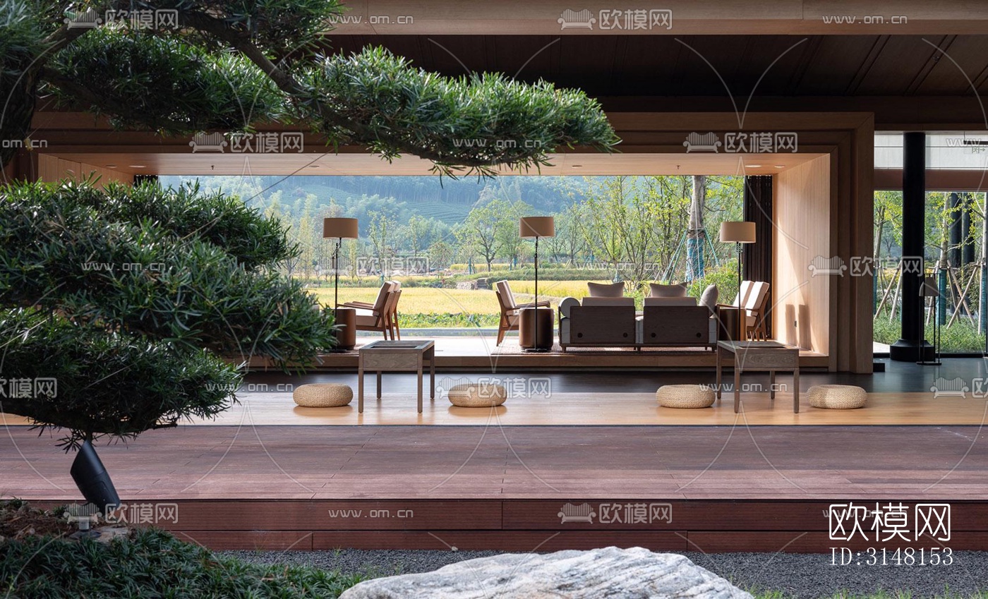 现代酒店民宿效果图下载（渲染图14）