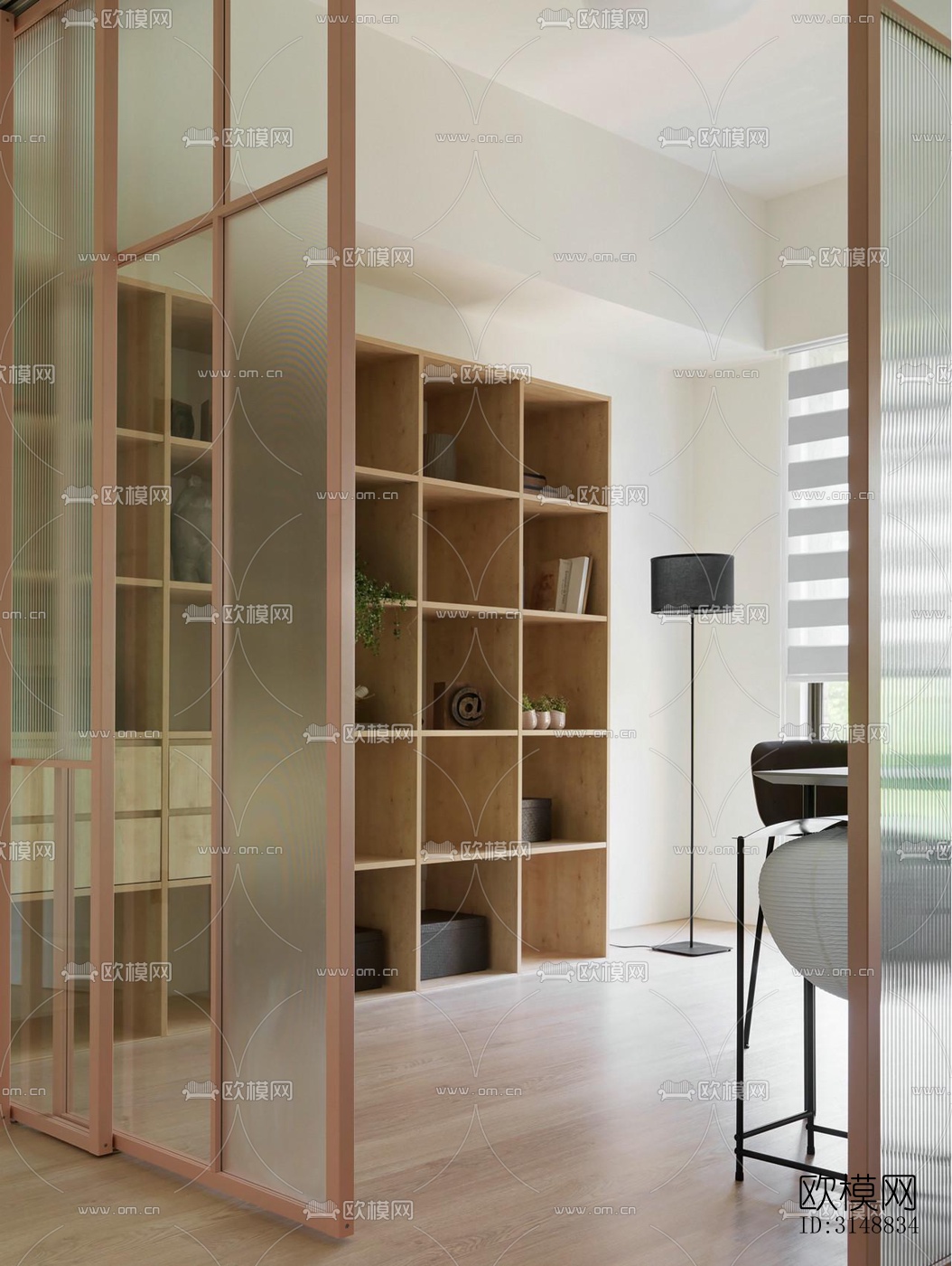 北欧平层效果图下载（渲染图1）