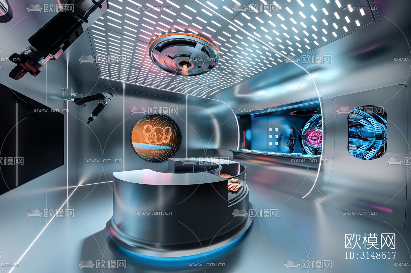 现代酒吧效果图下载（渲染图18）