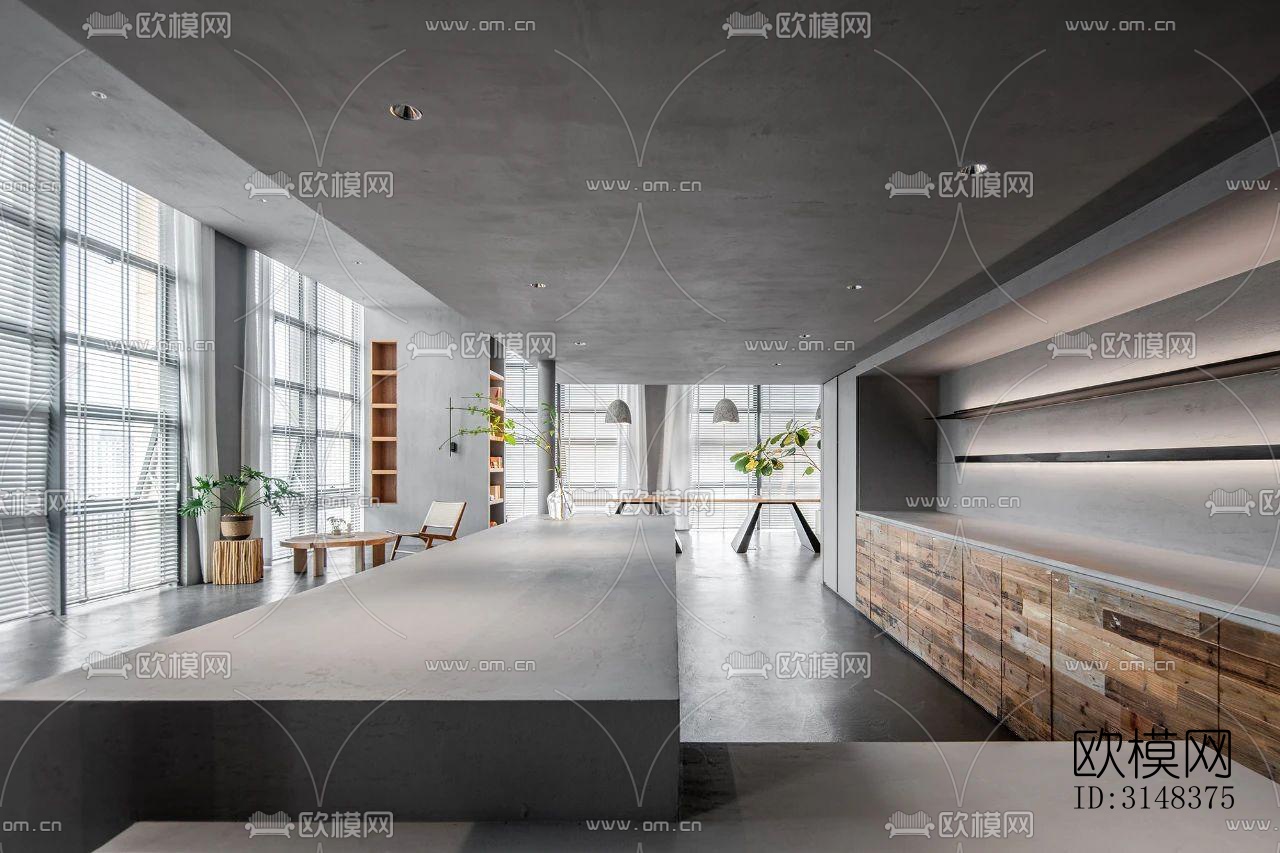 侘寂养生会所效果图下载（渲染图9）