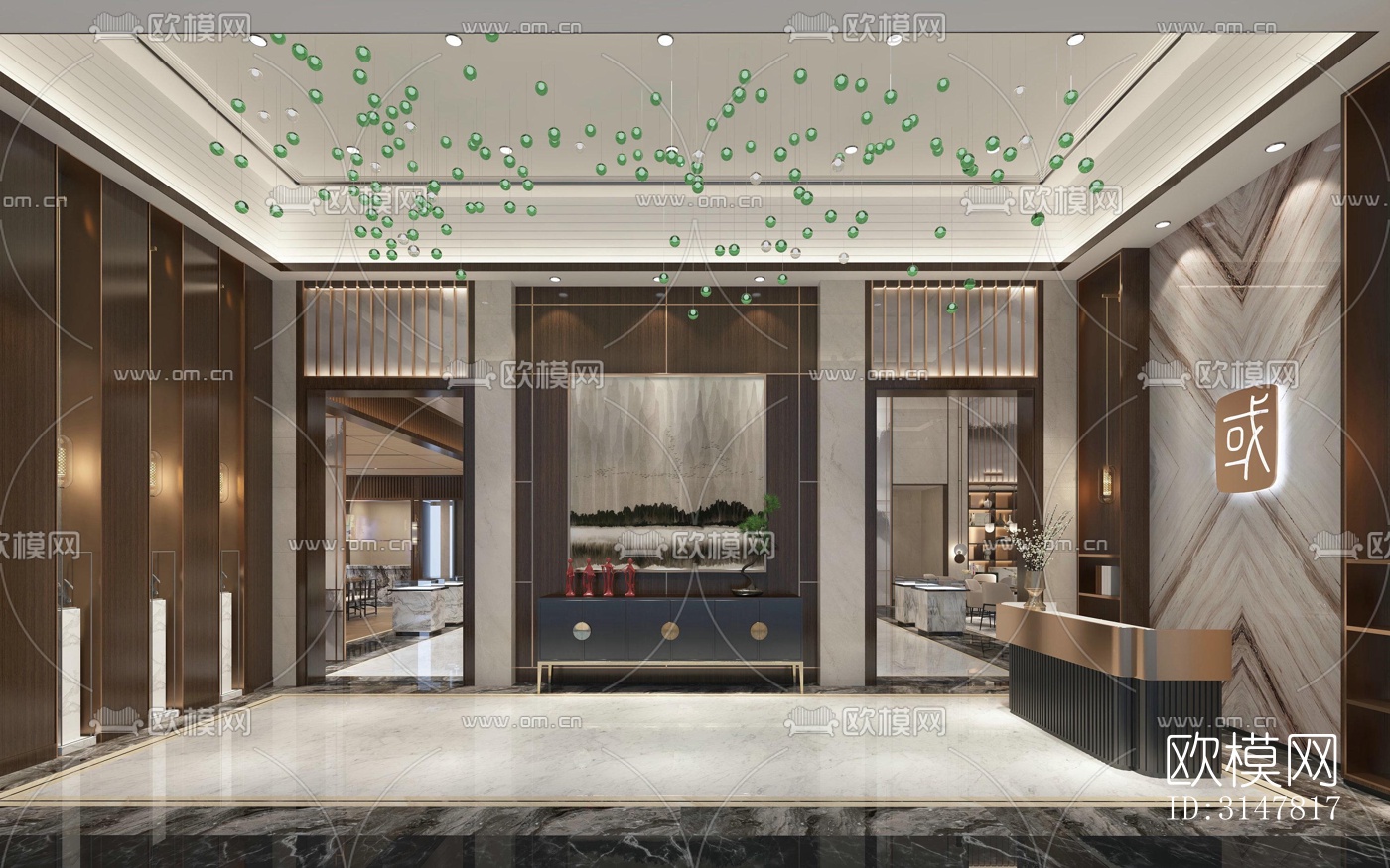 现代售楼处效果图下载（渲染图5）