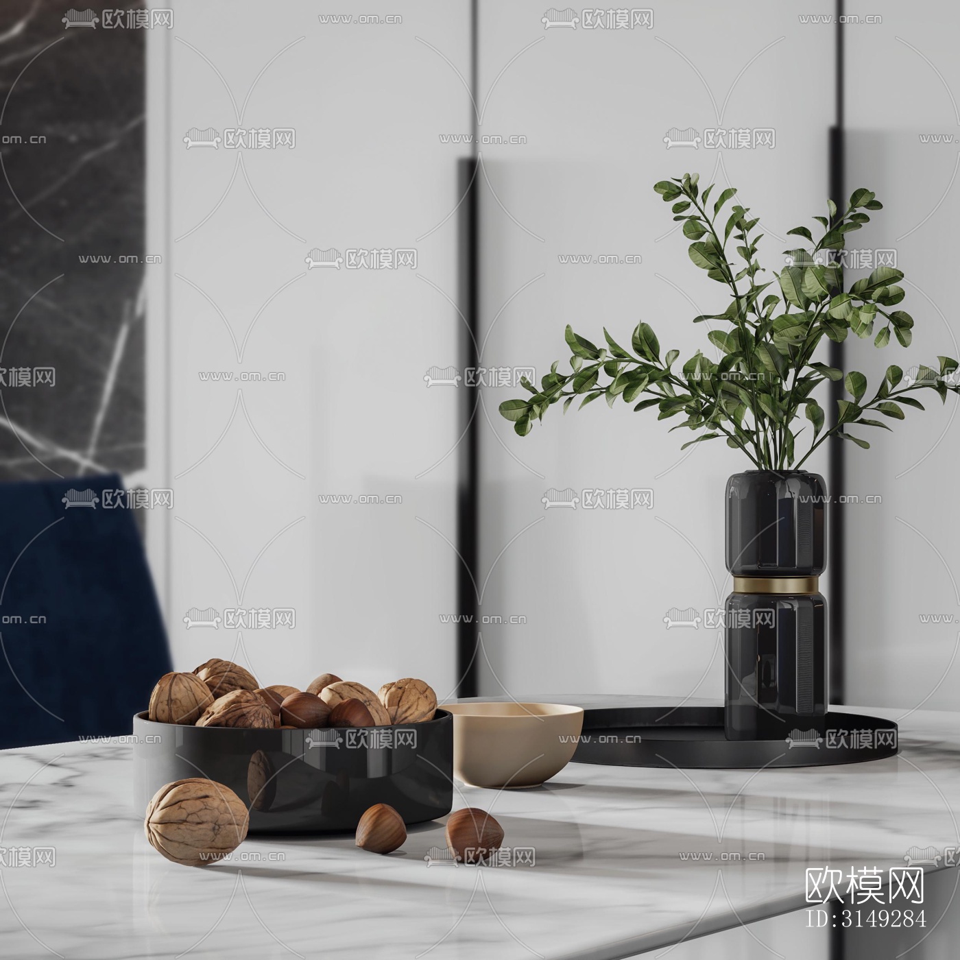 现代平层效果图下载（渲染图6）