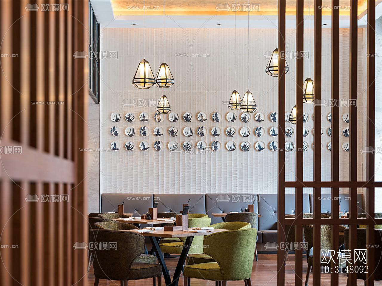 现代酒店民宿效果图下载（渲染图10）