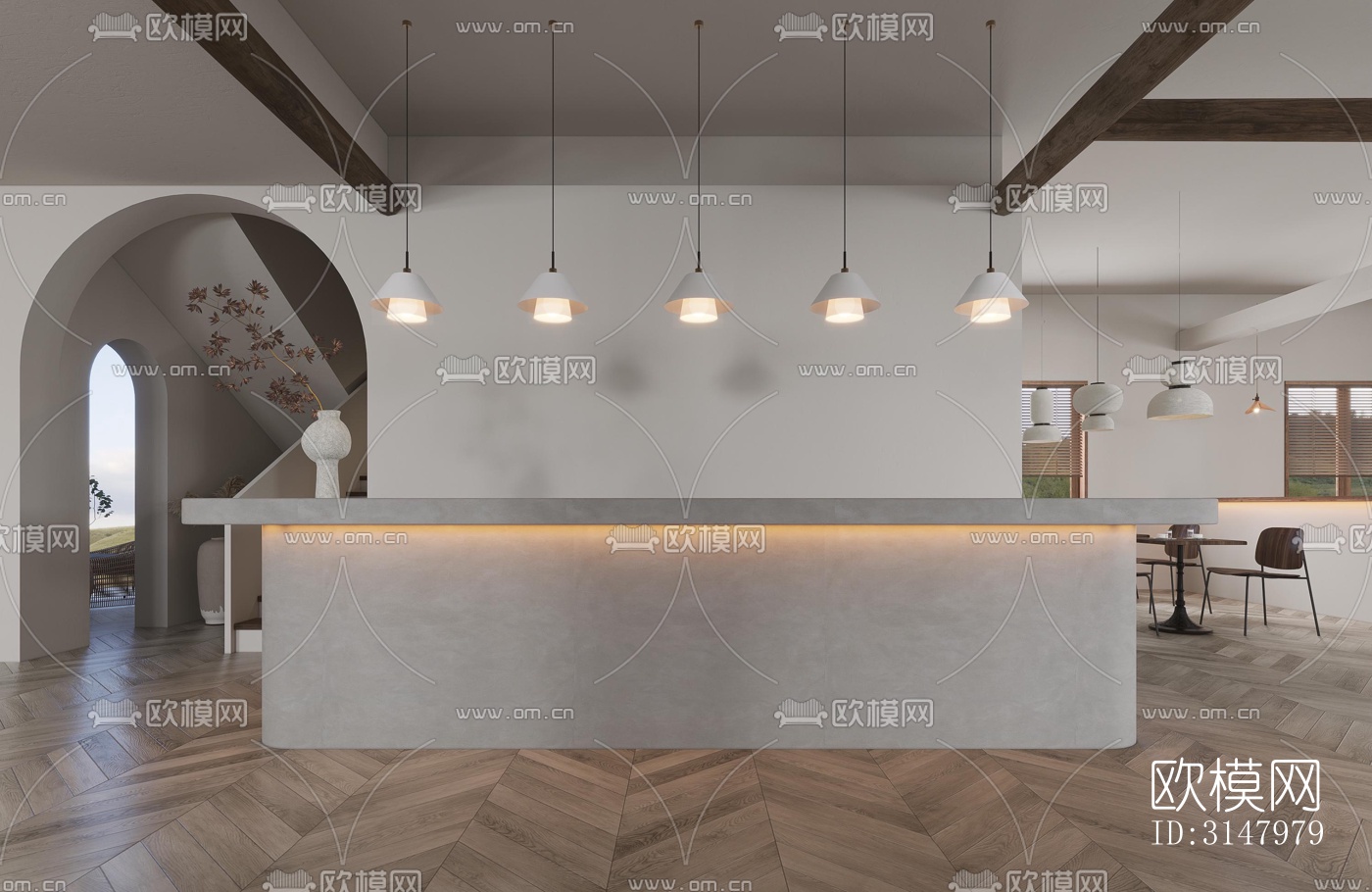 侘寂酒店民宿效果图下载（渲染图10）