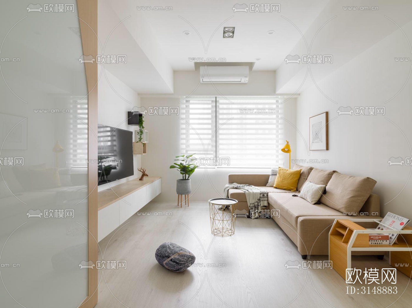 原木风平层效果图下载（渲染图7）