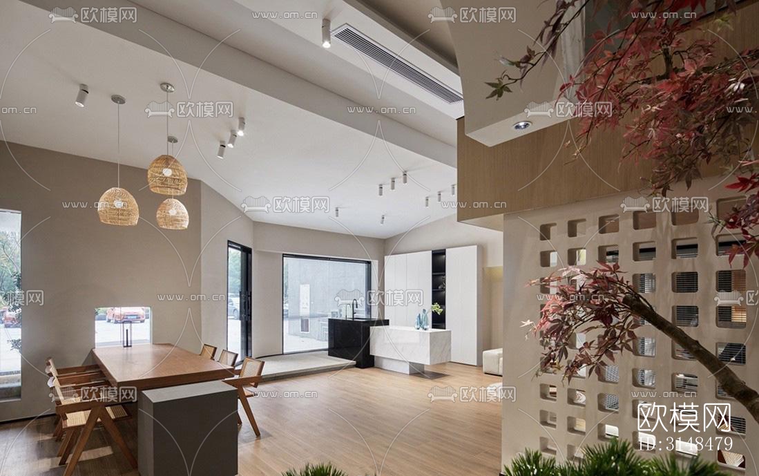 侘寂美容院效果图下载（渲染图16）