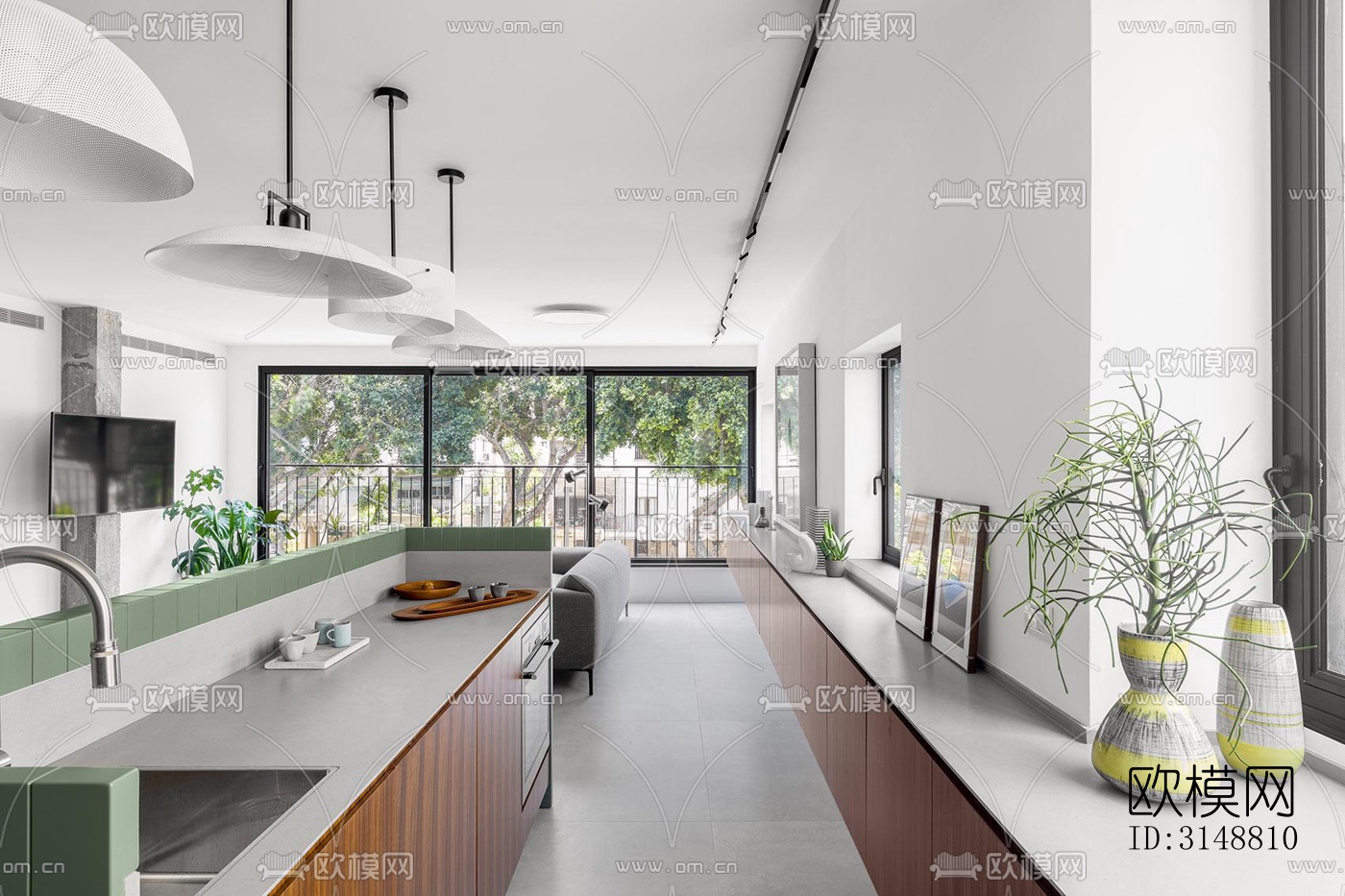 北欧平层效果图下载（渲染图4）