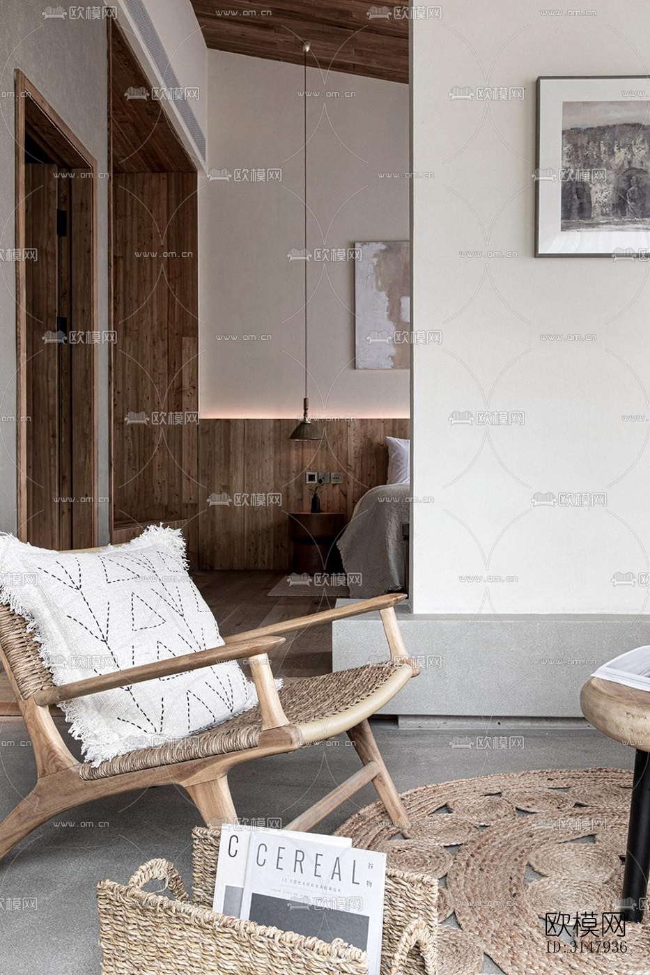 侘寂酒店民宿效果图下载（渲染图9）