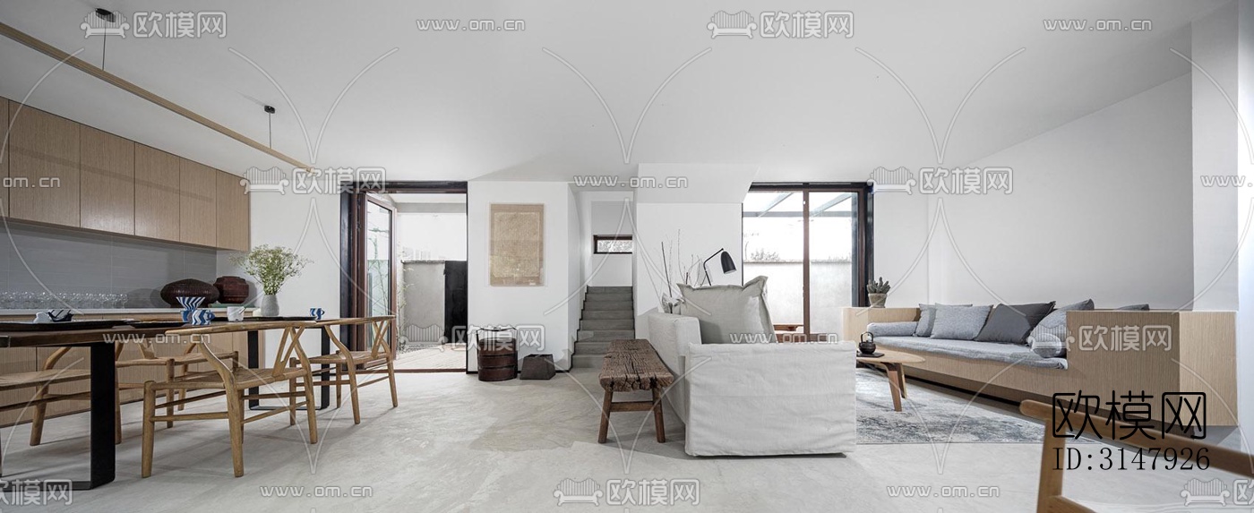 侘寂酒店民宿效果图下载（渲染图2）