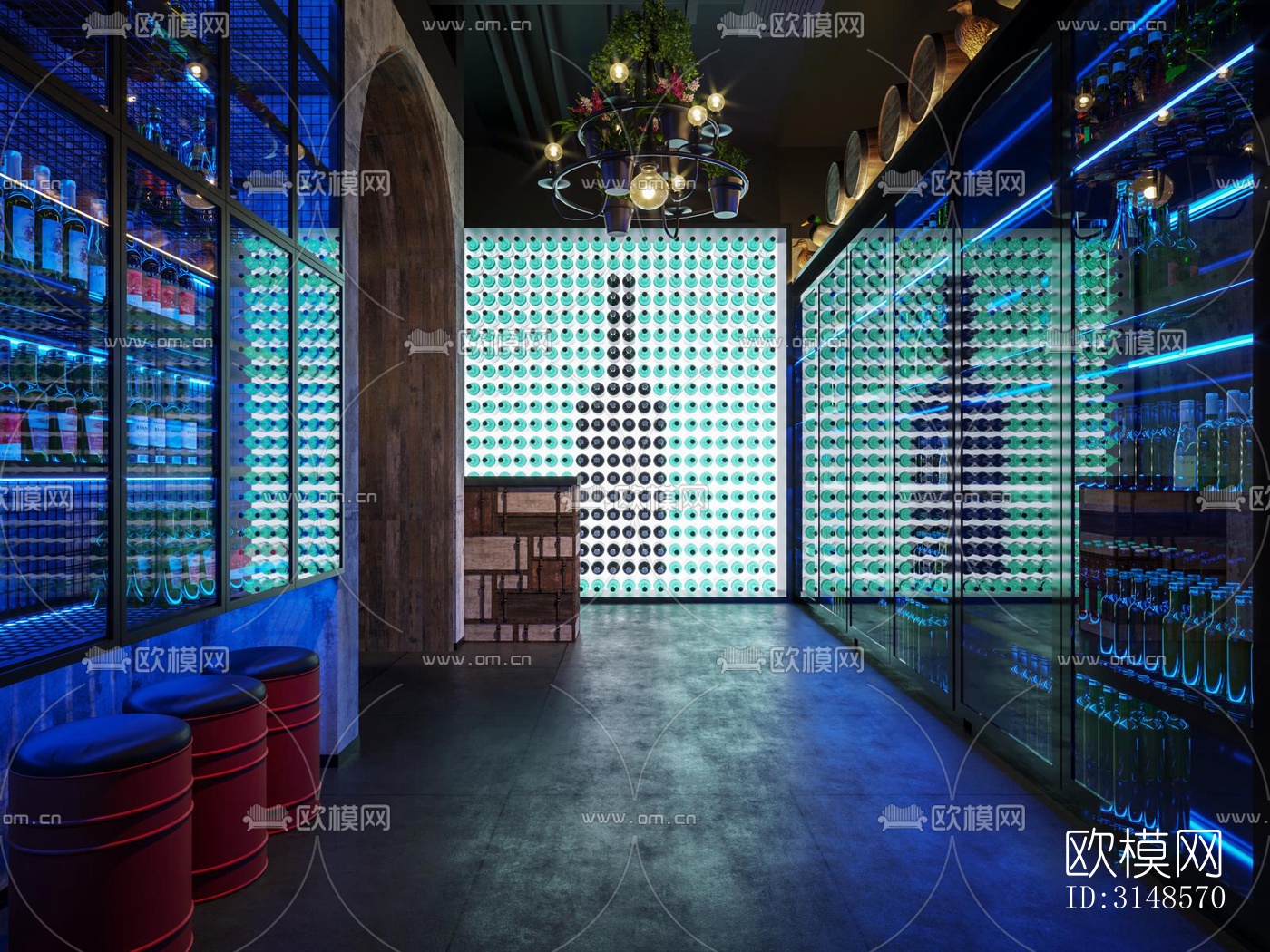 工业风酒吧效果图下载（渲染图8）