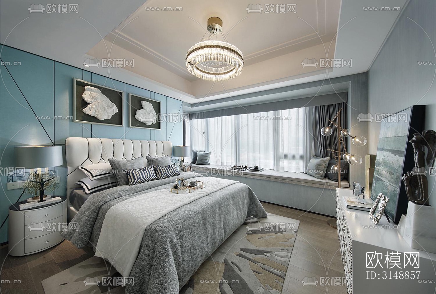 北欧平层效果图下载（渲染图6）