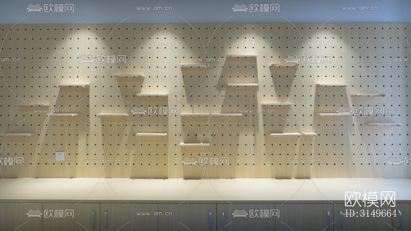 原木风健身房效果图下载（渲染图3）