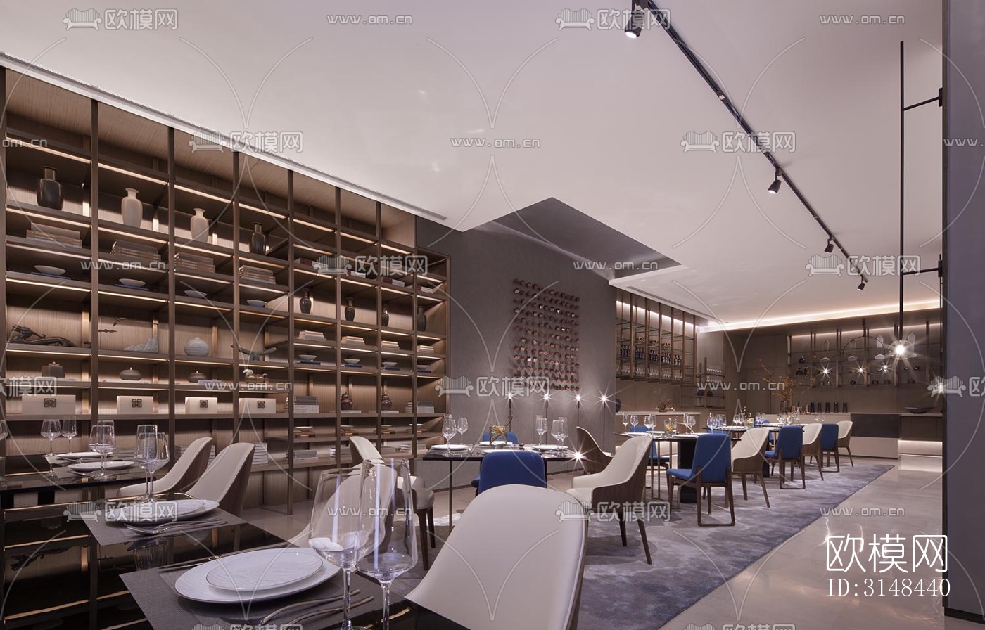 现代养生会所效果图下载（渲染图2）