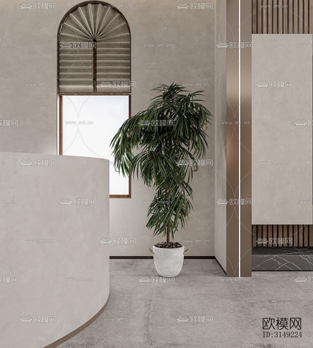 现代平层效果图下载（渲染图6）