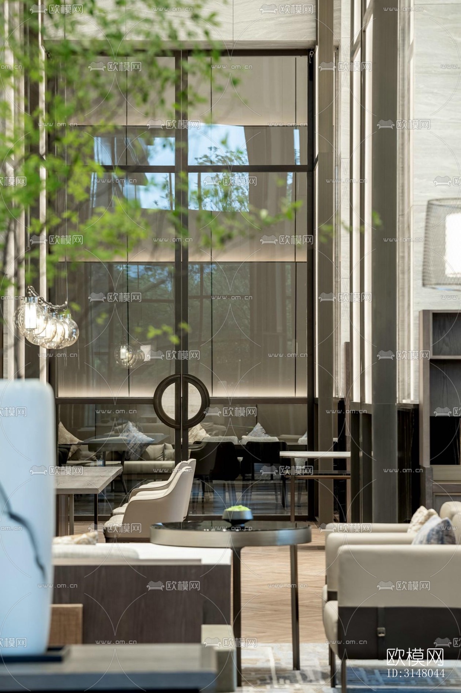 现代酒店民宿效果图下载（渲染图18）