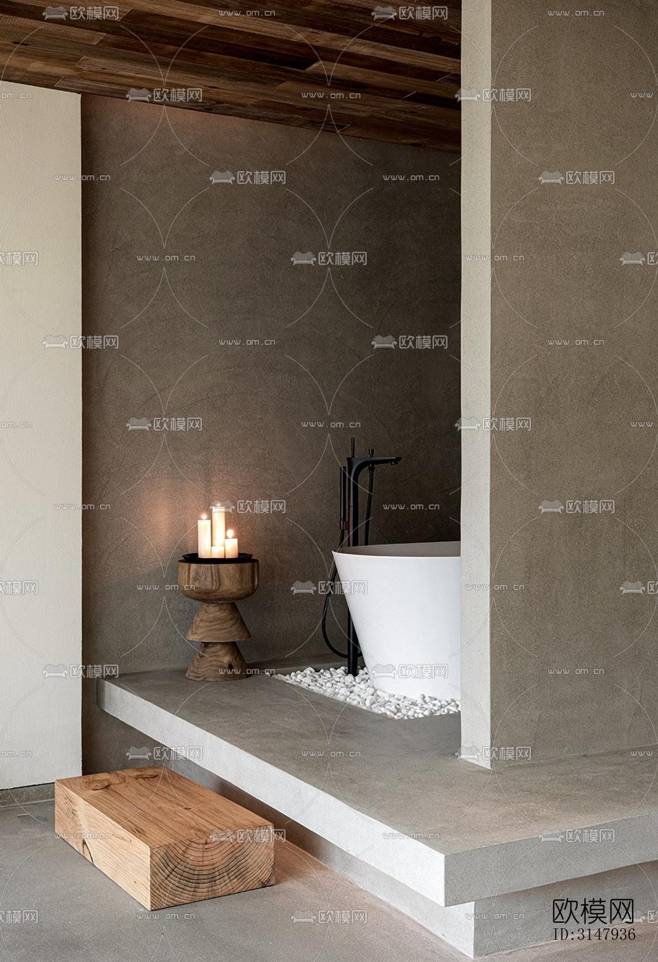 侘寂酒店民宿效果图下载（渲染图5）