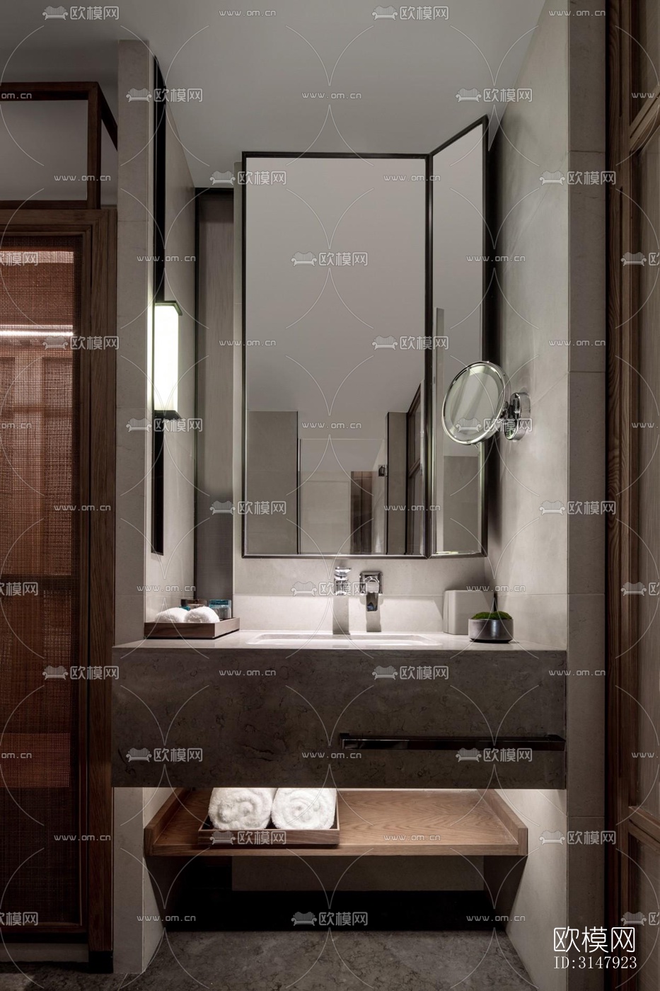 侘寂酒店民宿效果图下载（渲染图12）