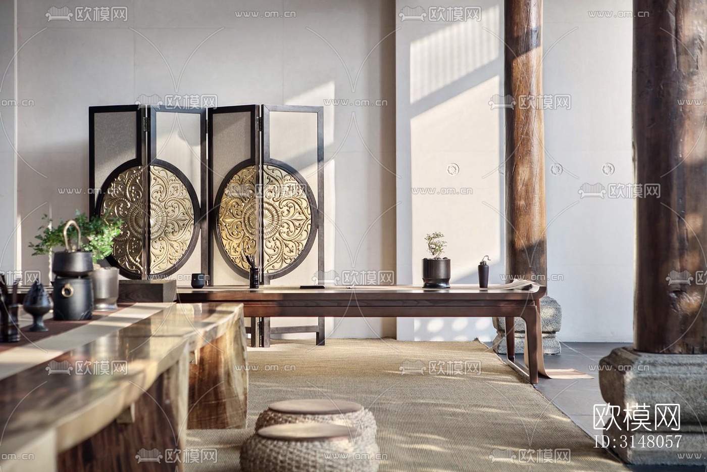 现代酒店民宿效果图下载（渲染图9）