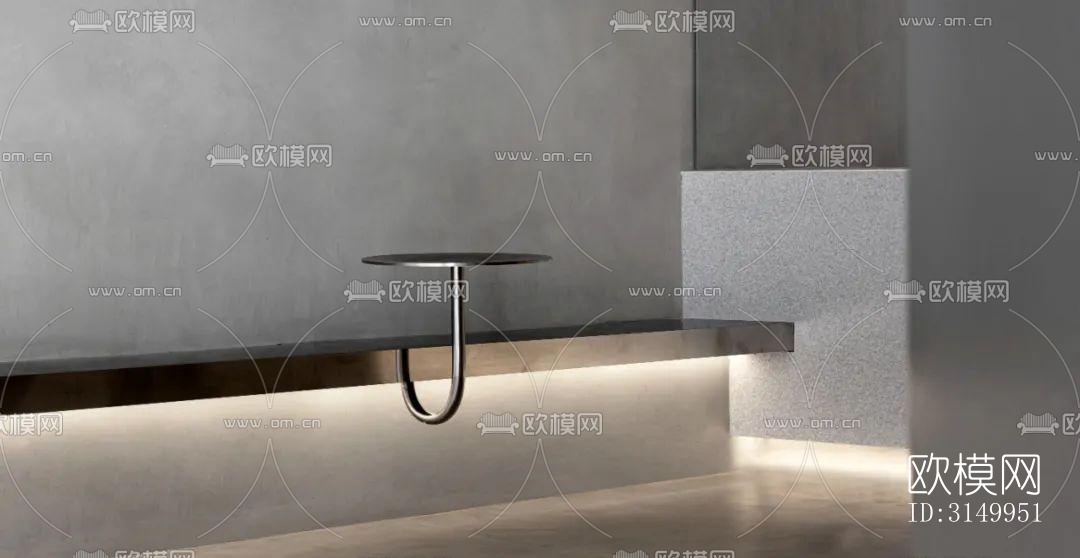 高级灰火锅烤肉效果图下载（渲染图6）