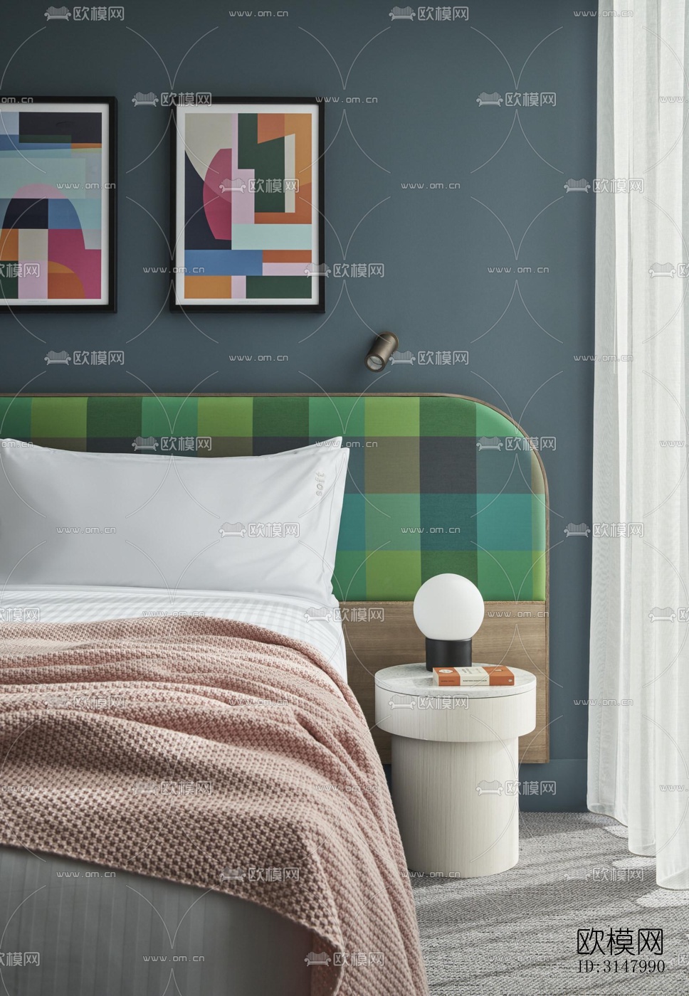 北欧酒店民宿效果图下载（渲染图7）