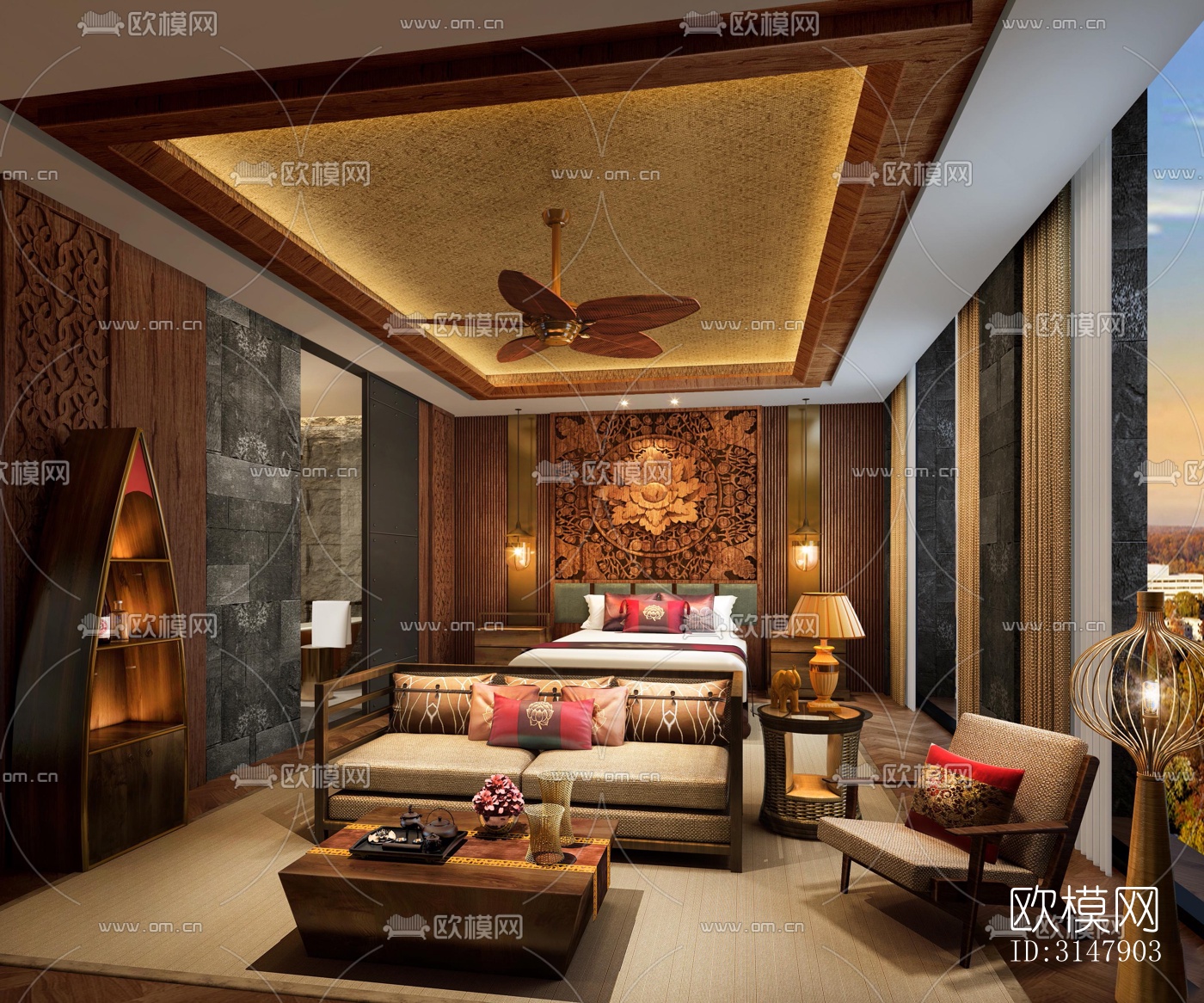 东南亚酒店民宿效果图下载（渲染图14）