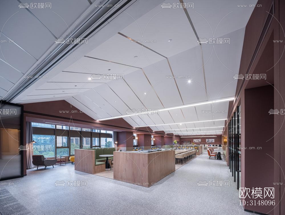 现代酒店民宿效果图下载（渲染图5）