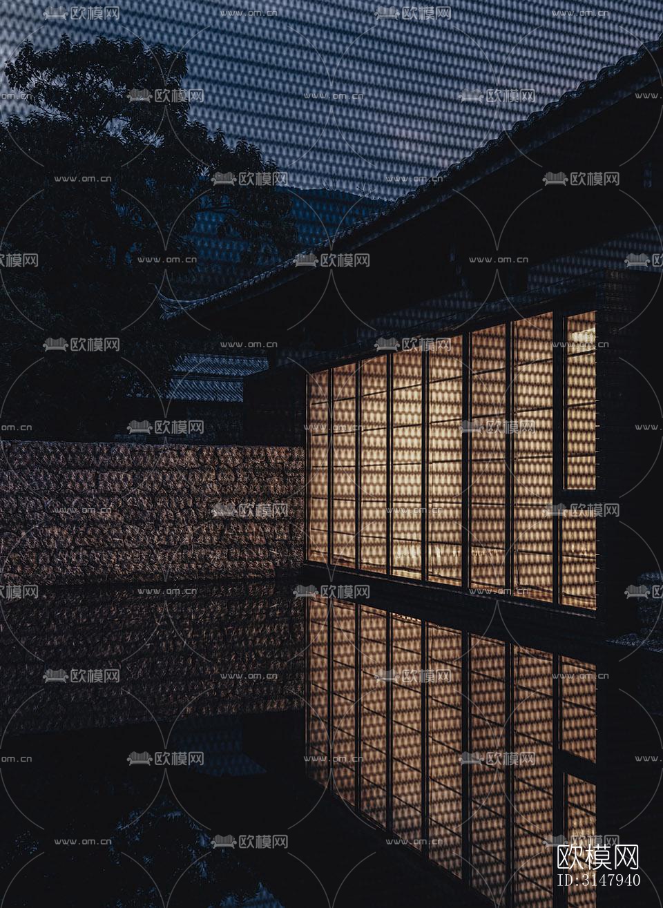 侘寂酒店民宿效果图下载（渲染图3）