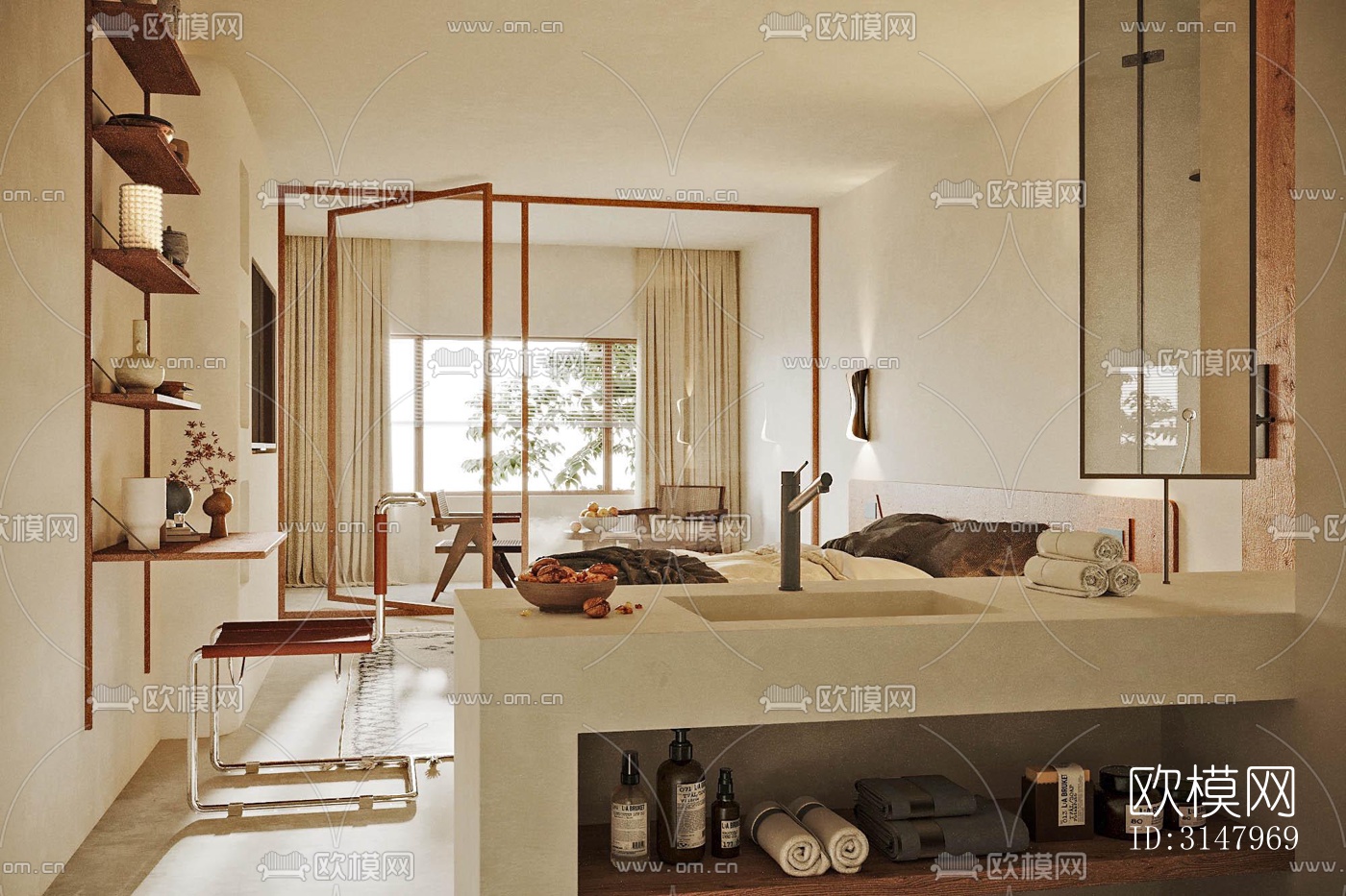 侘寂酒店民宿效果图下载（渲染图18）