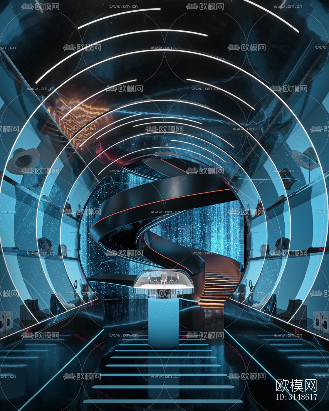 现代酒吧效果图下载（渲染图3）