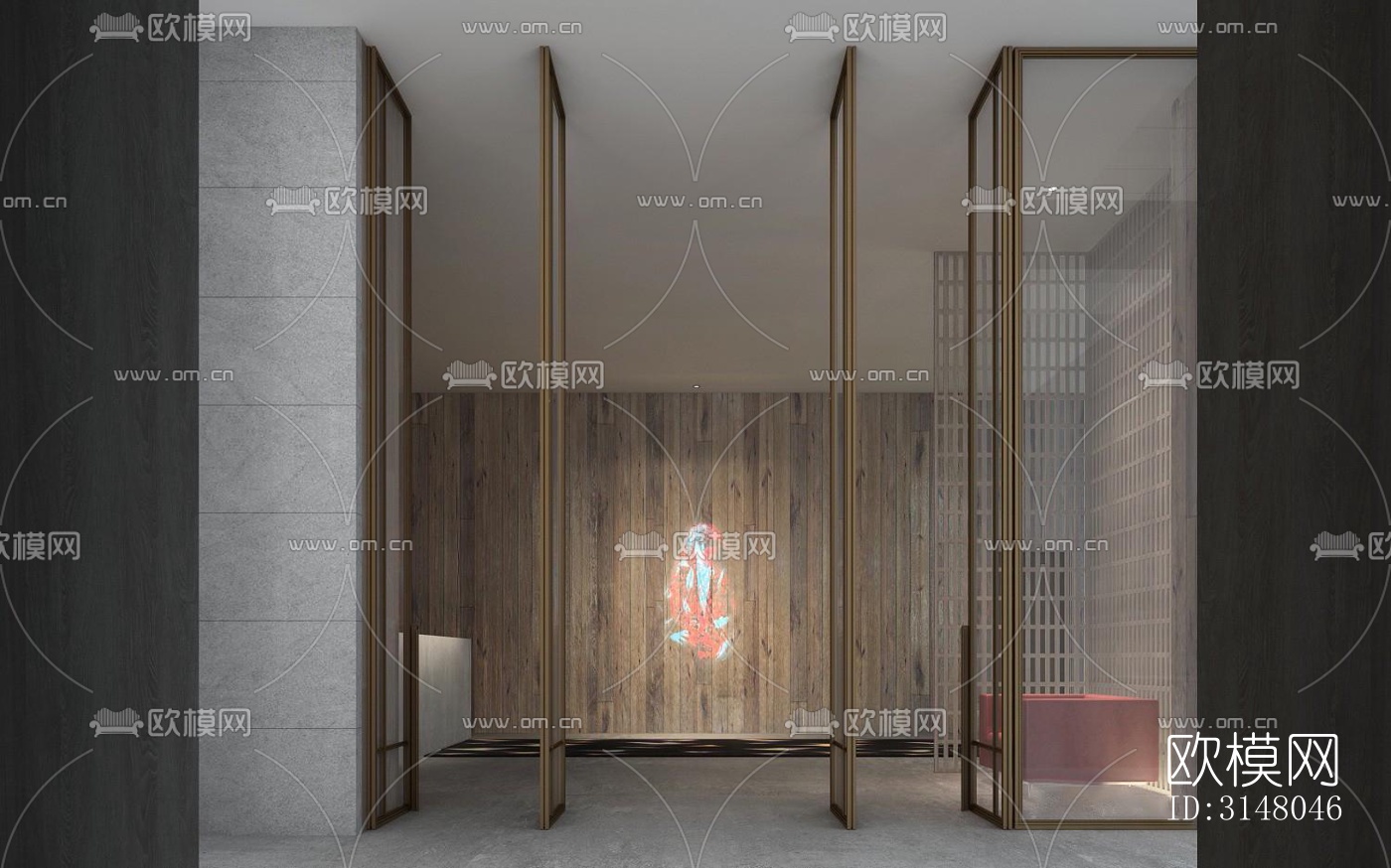 现代酒店民宿效果图下载（渲染图9）