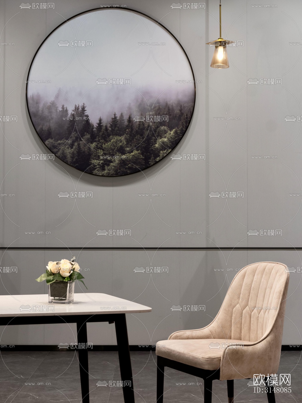 现代酒店民宿效果图下载（渲染图10）