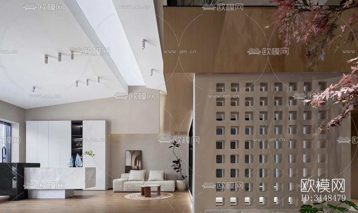 侘寂美容院效果图下载（渲染图19）