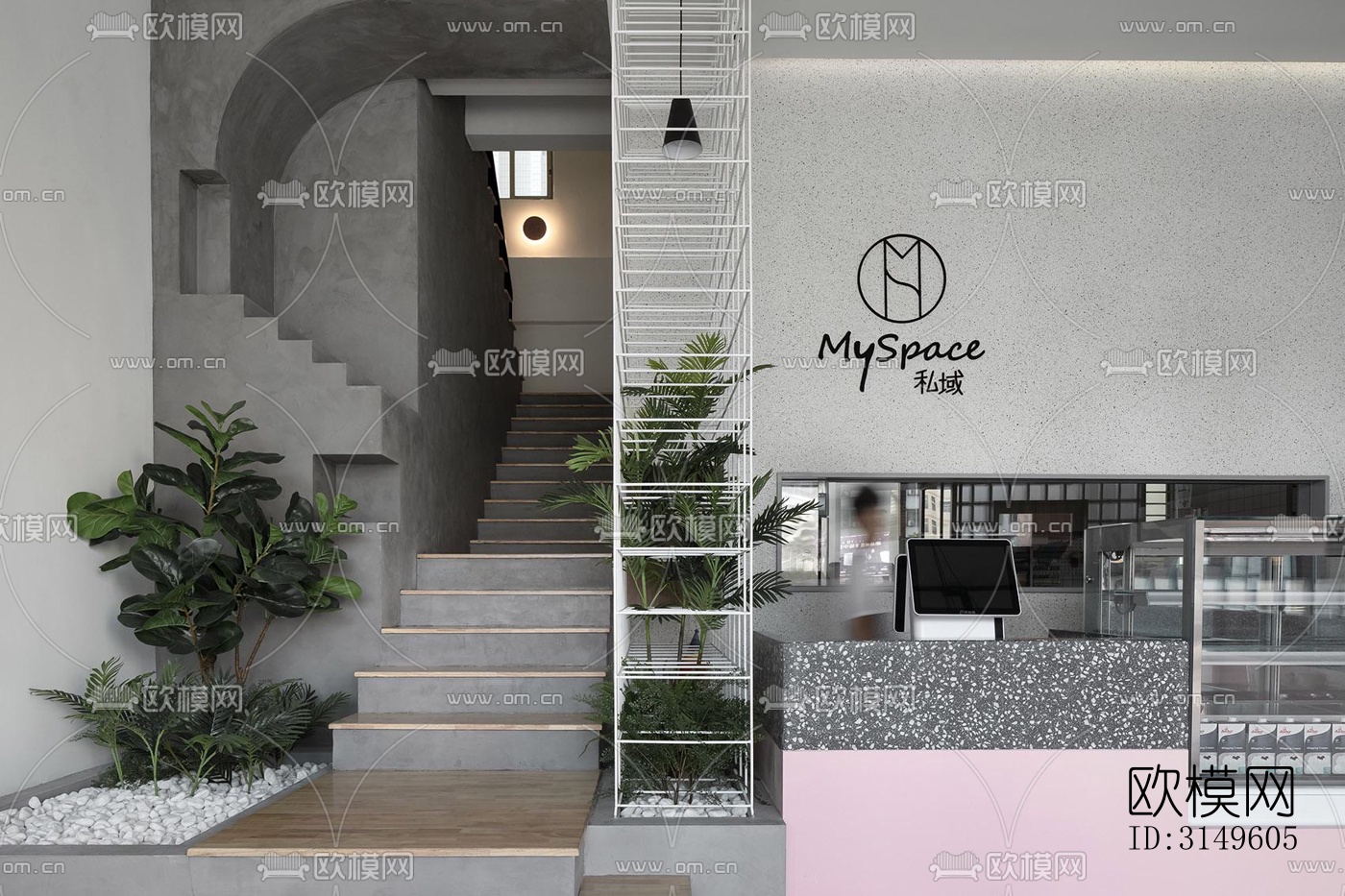 侘寂商业建筑效果图下载（渲染图1）