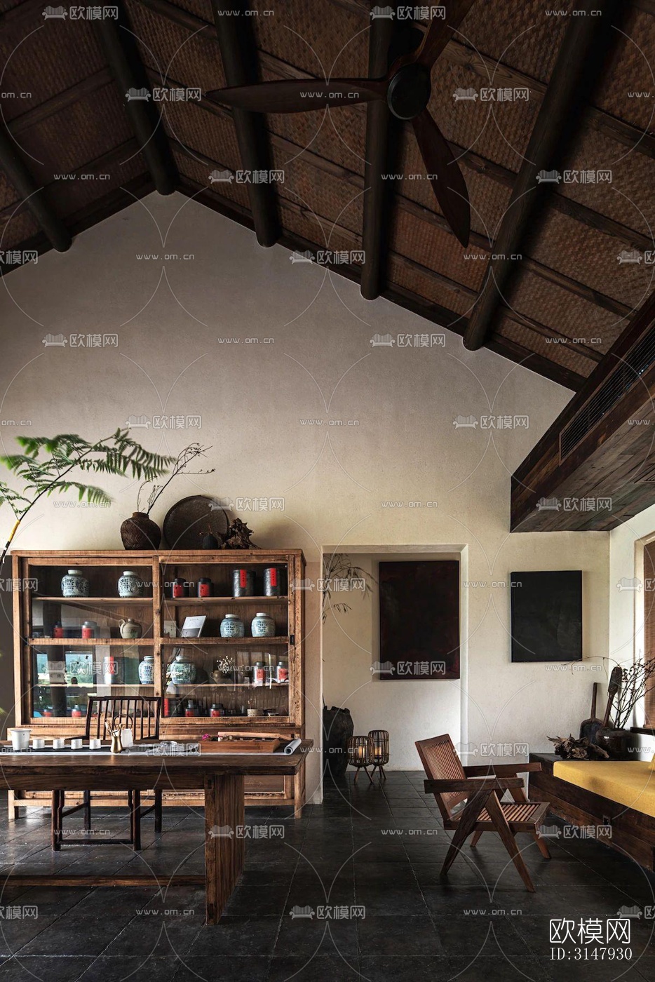 侘寂酒店民宿效果图下载（渲染图9）