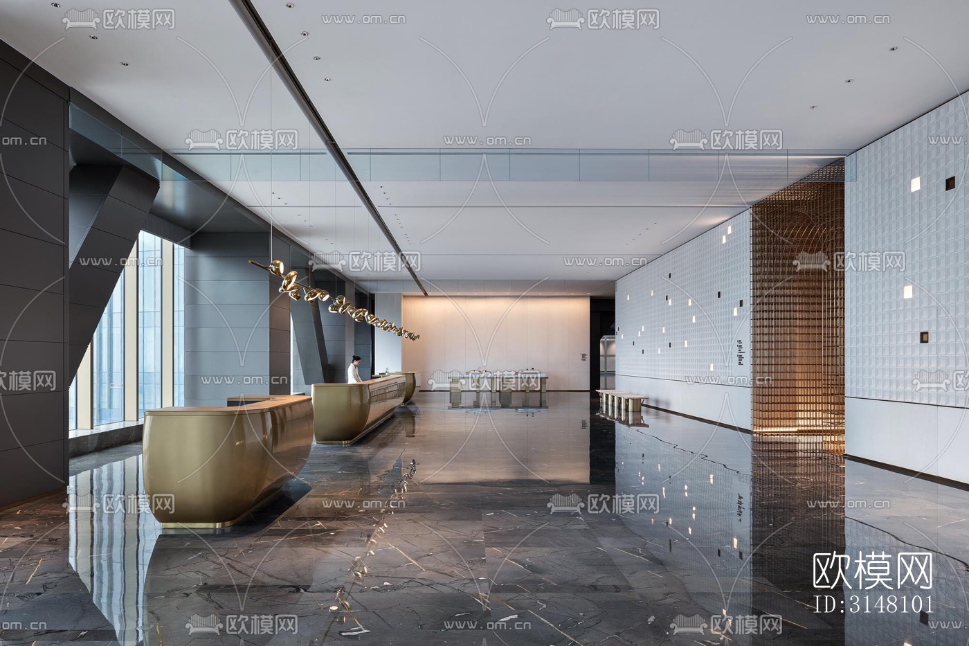 现代酒店民宿效果图下载（渲染图19）