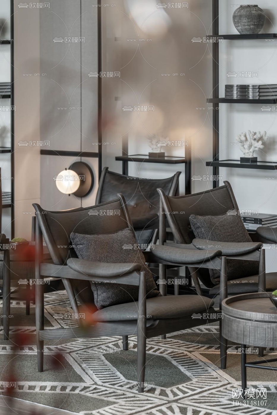 现代酒店民宿效果图下载（渲染图5）