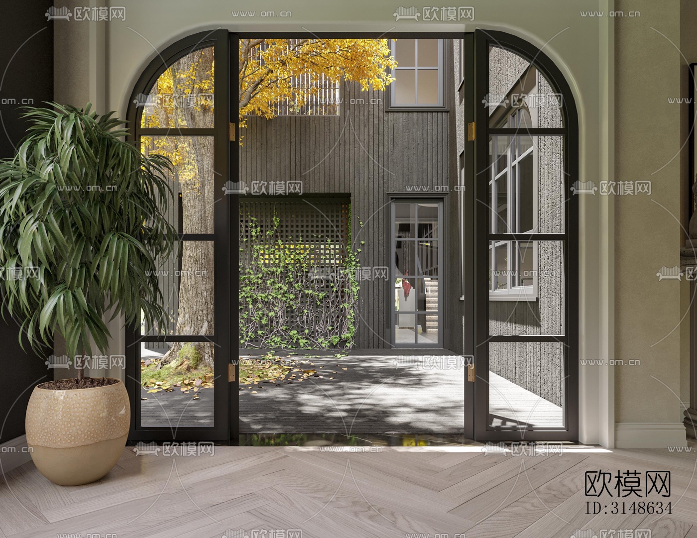 法式别墅效果图下载（渲染图1）