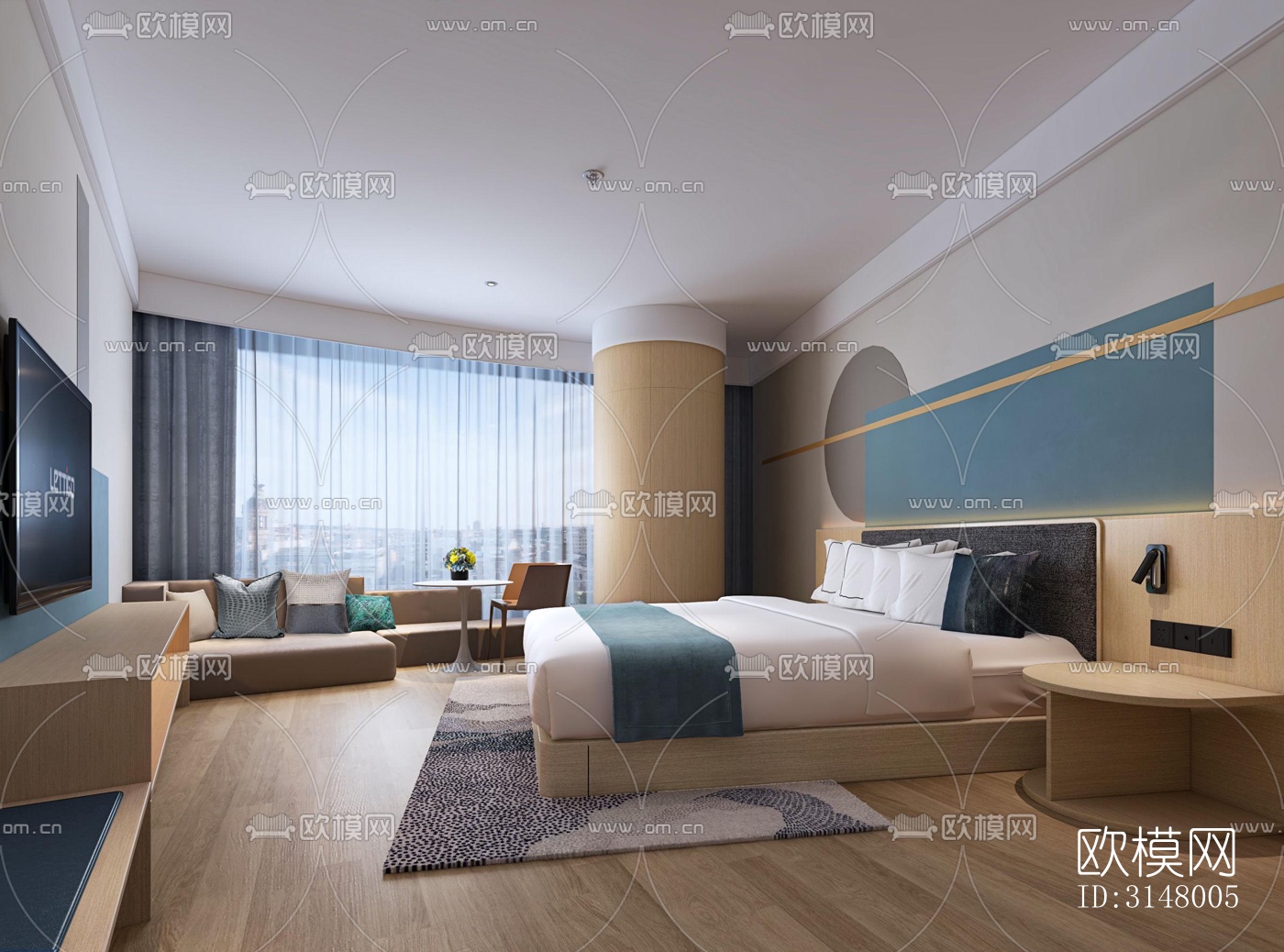 北欧酒店民宿效果图下载（渲染图14）