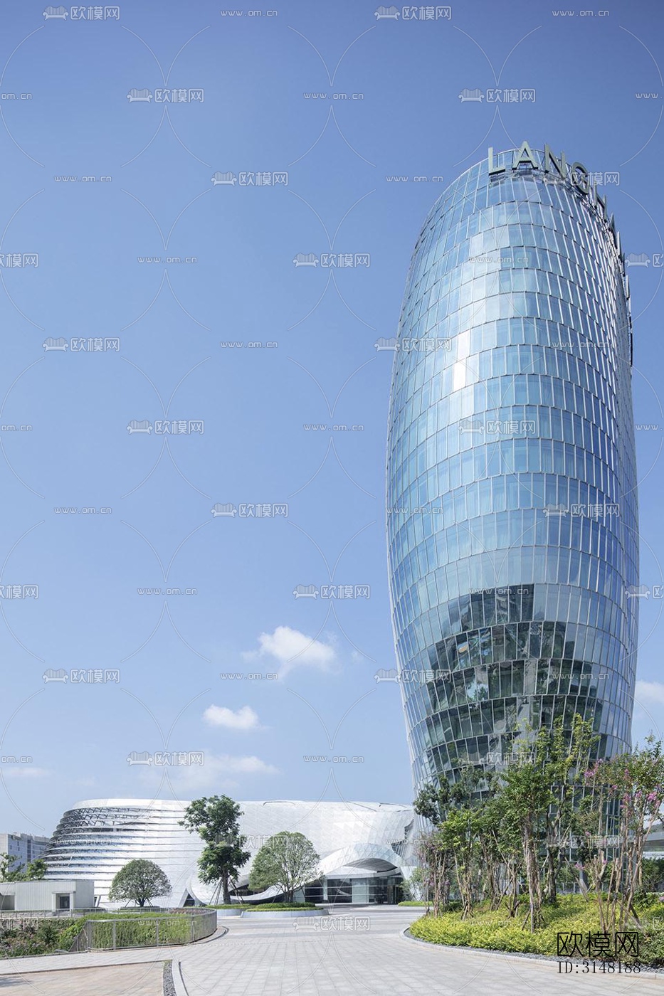 现代酒店民宿效果图下载（渲染图1）