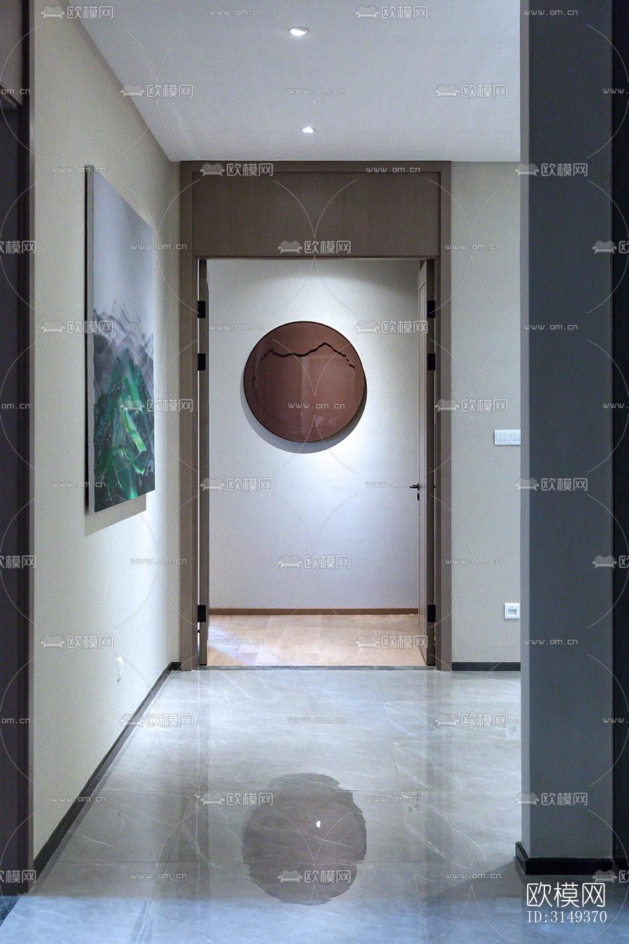 现代平层效果图下载（渲染图4）