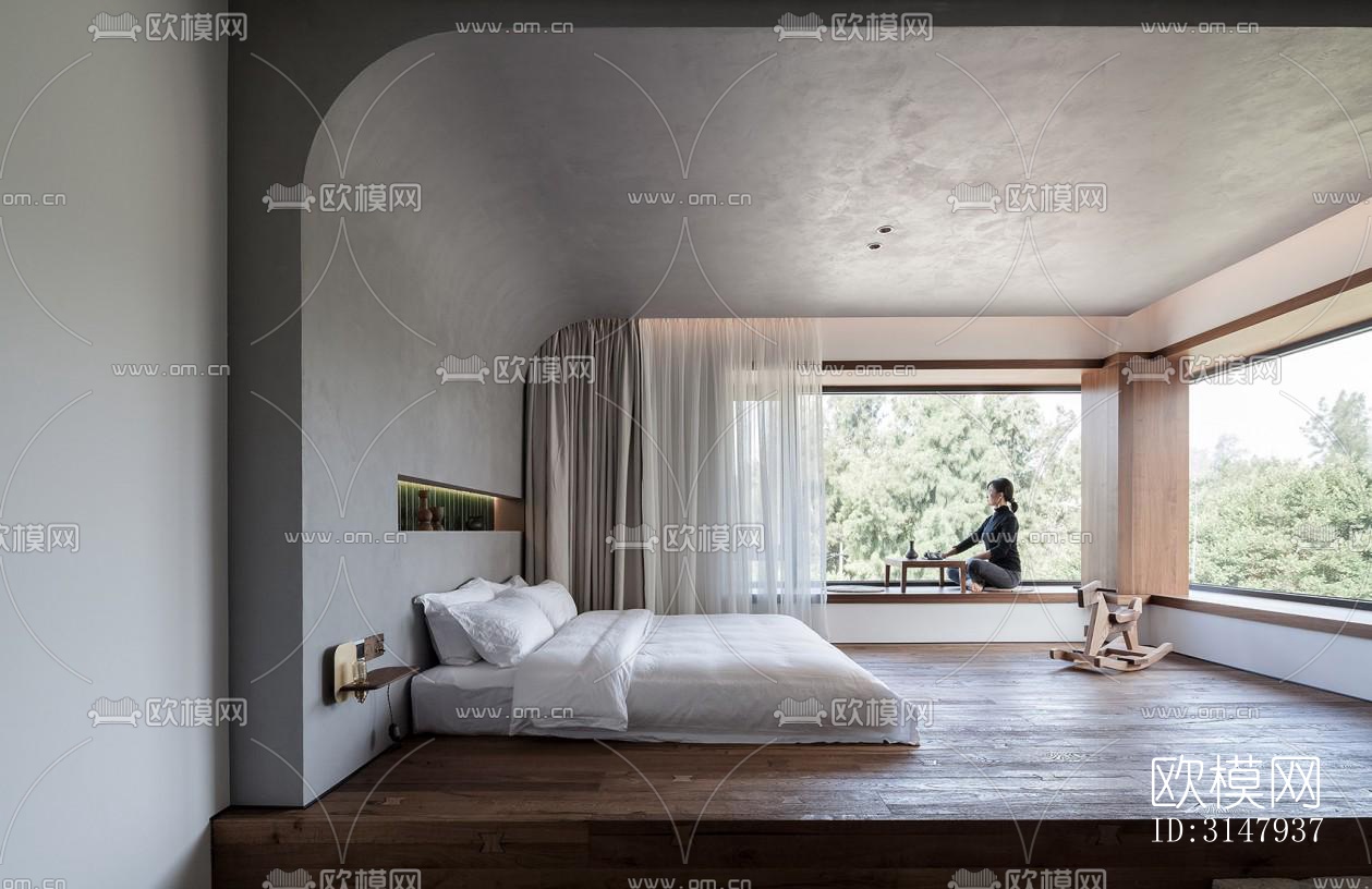 侘寂酒店民宿效果图下载（渲染图6）