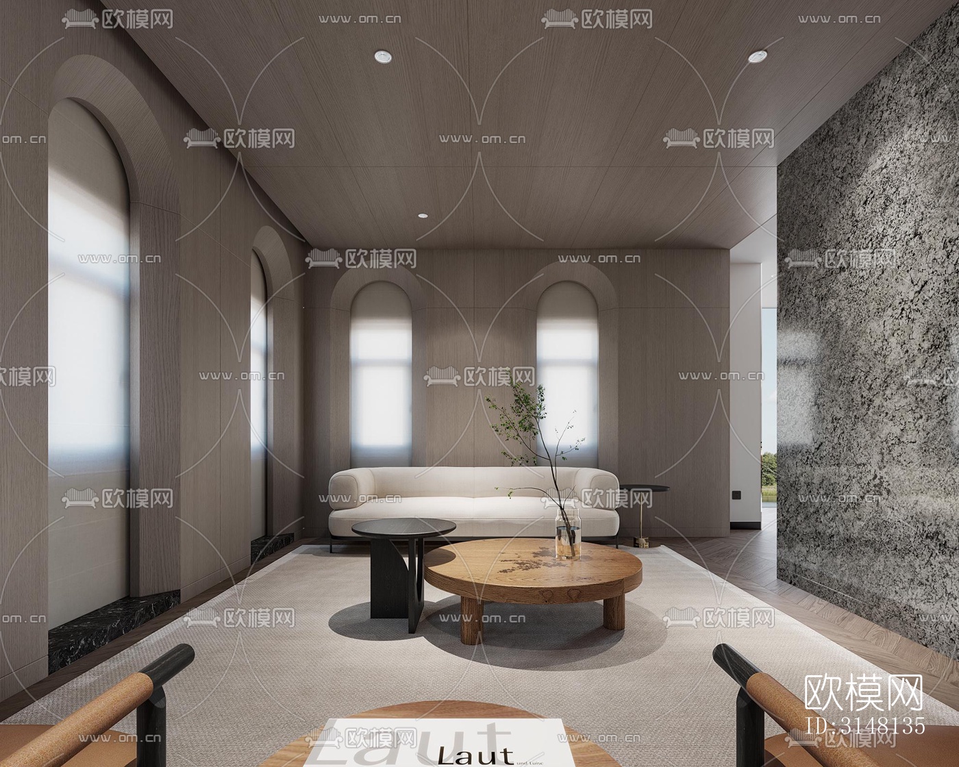 现代酒店民宿效果图下载（渲染图3）