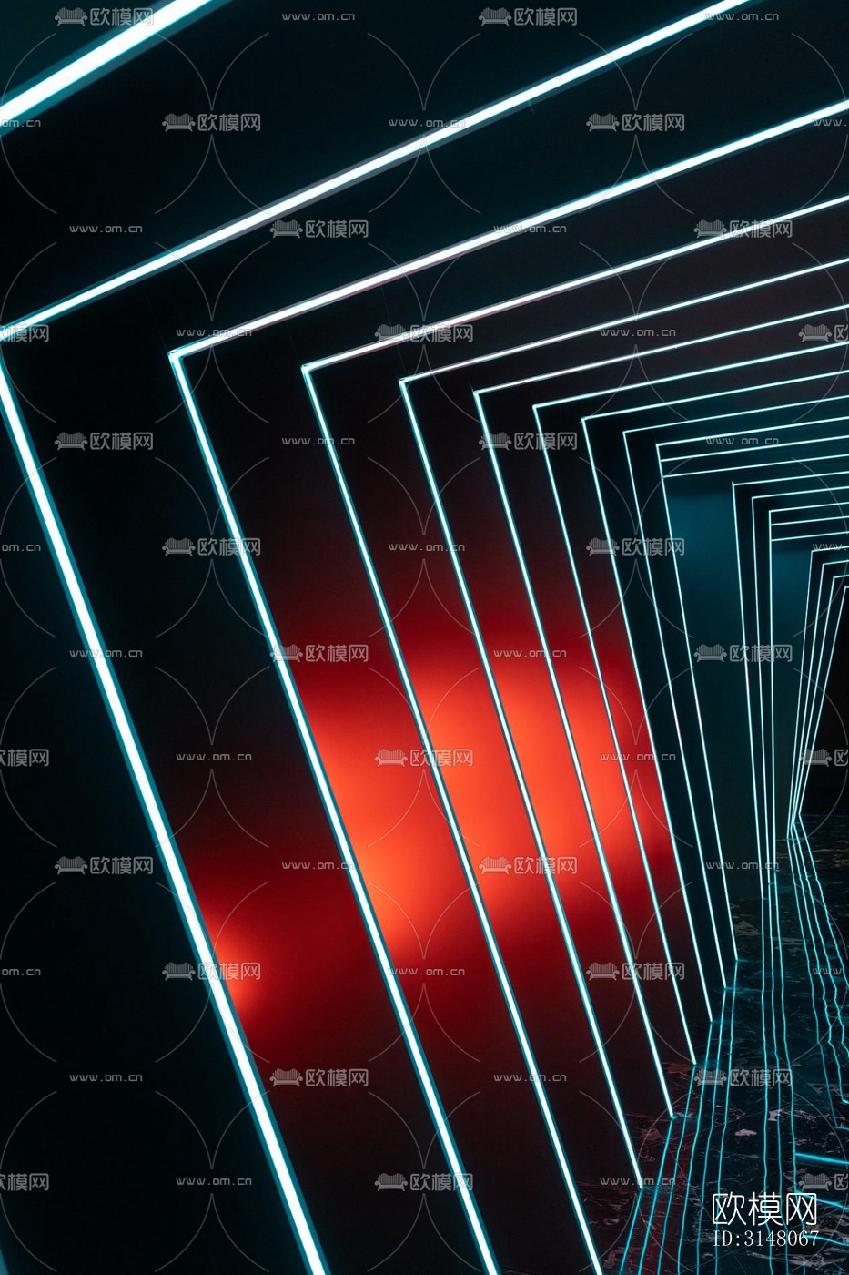 现代酒店民宿效果图下载（渲染图1）