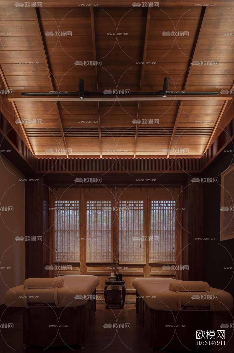 中式酒店民宿效果图下载（渲染图8）