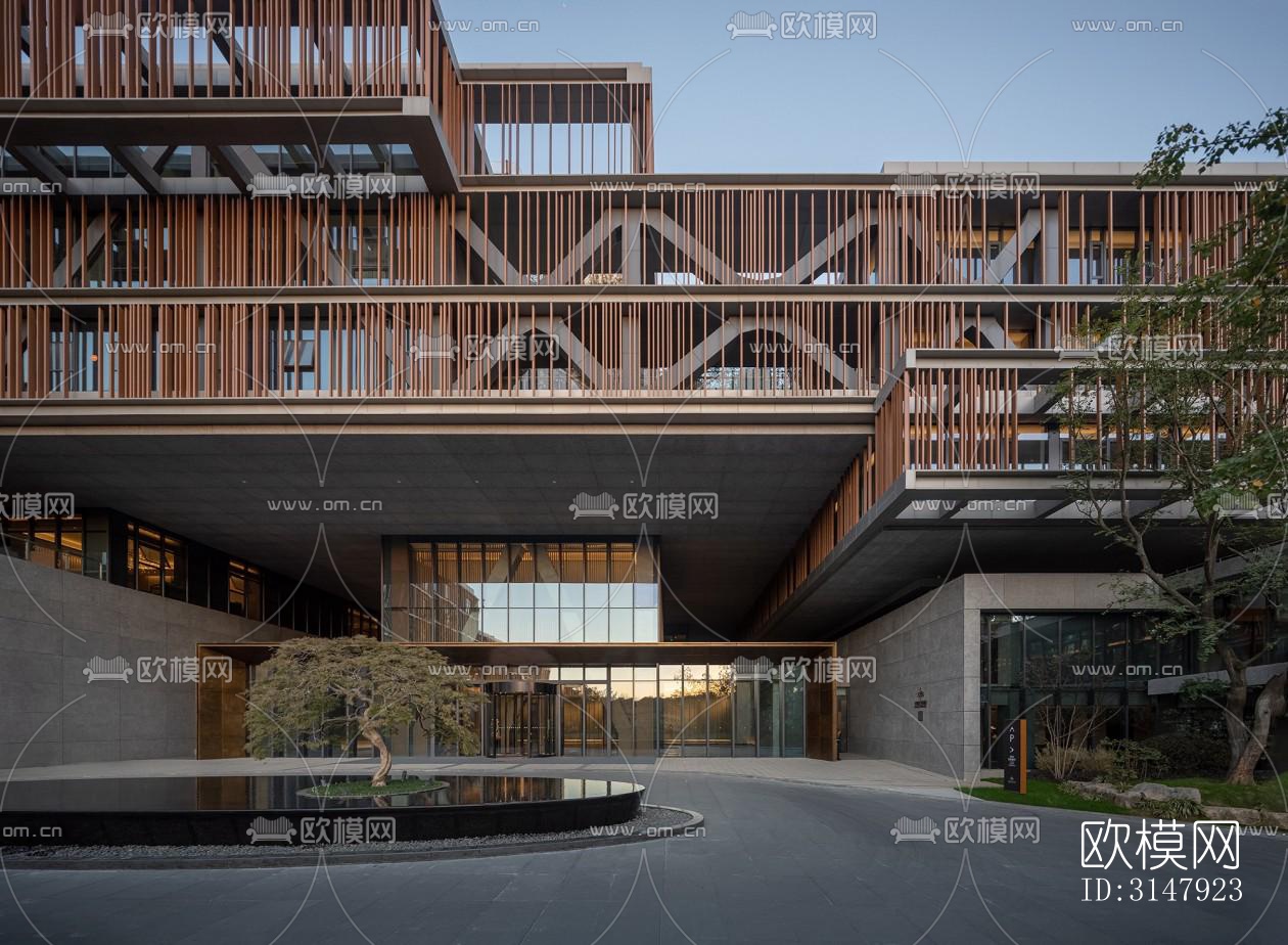 侘寂酒店民宿效果图下载（渲染图6）