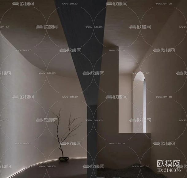 侘寂養(yǎng)生會所效果圖下載(渲染圖14)