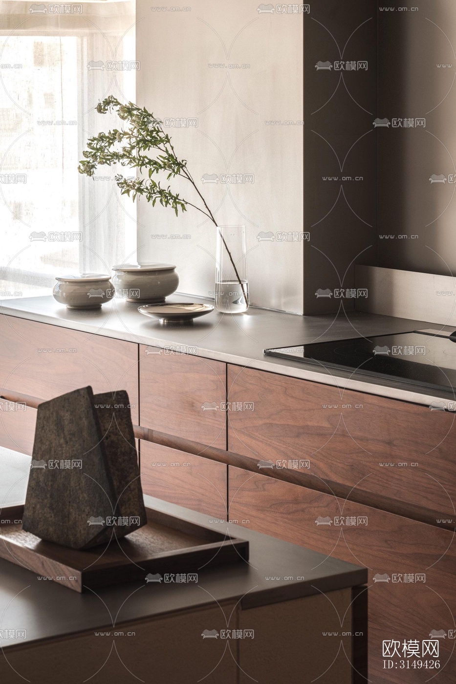 现代平层效果图下载（渲染图13）